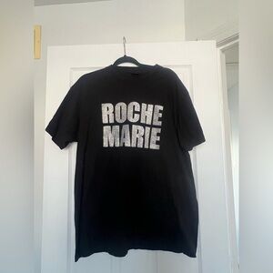 Roche Marie Black T-Shirt with Silver Logo XXL